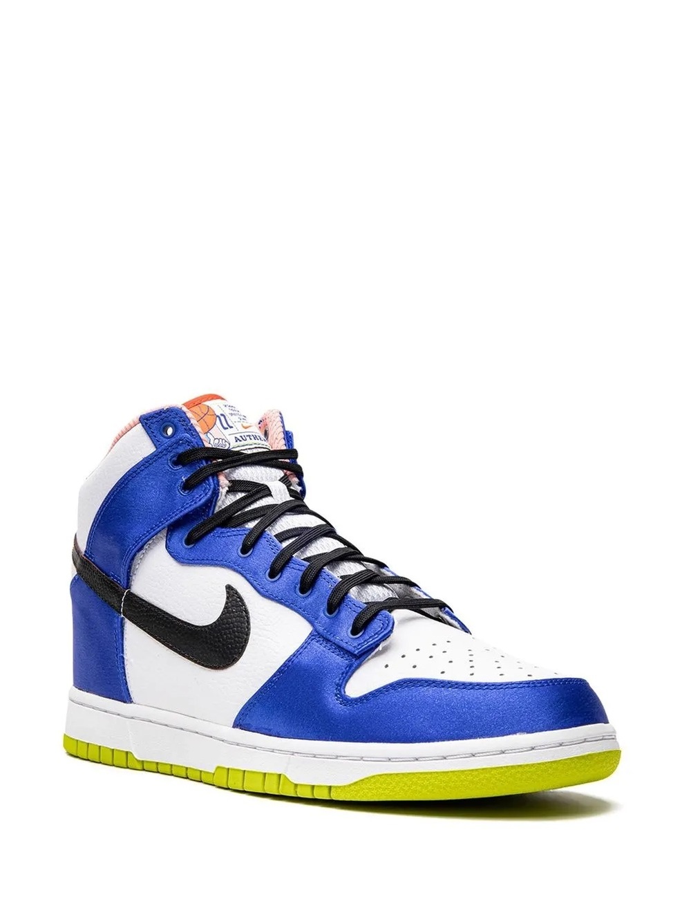 Nike Womens Dunk High Blue Satin White Size 10 Racer Blue DV2185-100 - PRELOVED